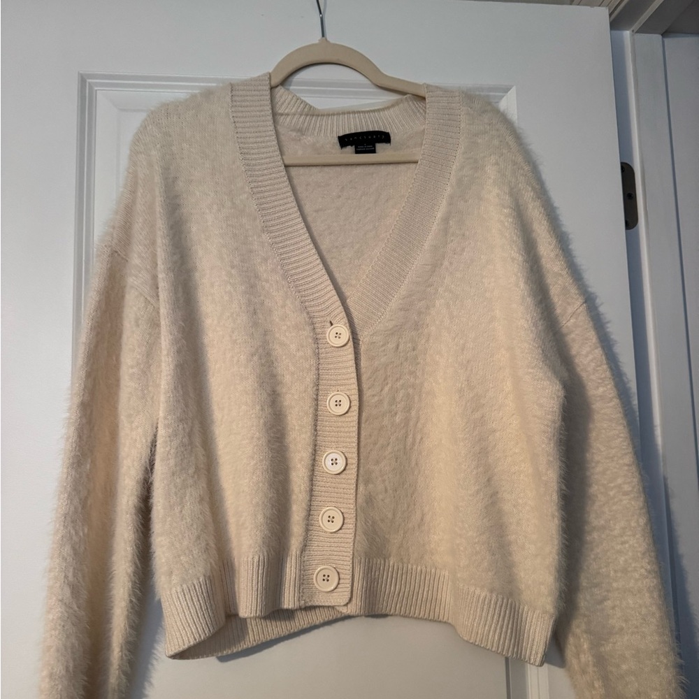 Santuary Cozy Cream Button-Up Sweater